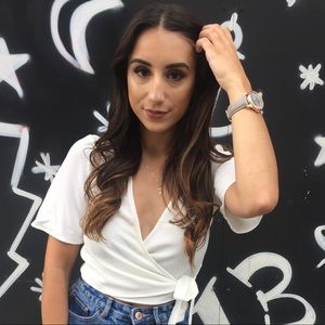 Target Xhilaration Wrap Front Cropped Top